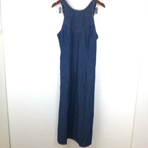 VTG Joni Blair 90s Long Modest Overall Denim Dress
